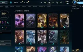 Conta lol - 865 Skins (5 Ult., 22 Prest., 10 Vit.) - Ouro IV