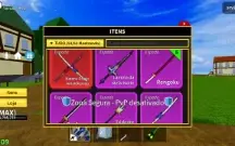 Conta de blox fruit com game pass e fruta mítica