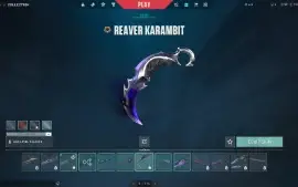 Conta Valorant Xenohunter Karambit Saqueadora Prelúdio e mt+