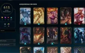 Conta LoL 615 Skins, Morgana Vitoriosa+ (e-mail trocável)