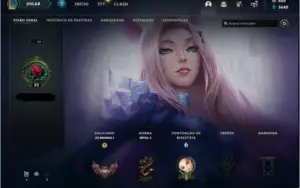 CONTA SMURF AHRI K/DA ALL OUT + YASUO FLORESCER + 650 RP