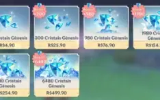 Genshin Impact AR50 com 7xT5 Niver Livre Hutao+Bis Jean C1