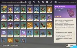 Conta de Genshin AR 59 END GAME(16 personagens e 5 armas t5)