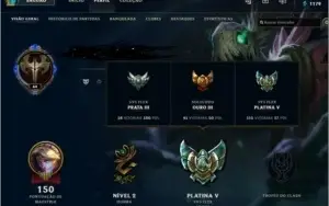 Conta Lol(League Of Legends) smurf Platina