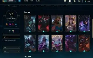 Conta Platina 3 com 72 Champs e 23 Skins