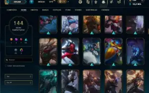 Esmeralda 3 com 150 Champs e 144 Skins + Ryze Triunfante