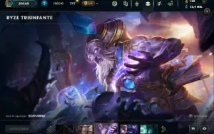 Esmeralda 3 com 150 Champs e 144 Skins + Ryze Triunfante