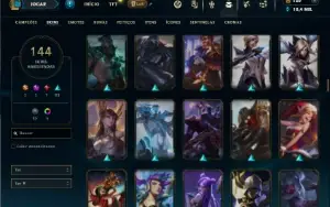 Esmeralda 3 com 150 Champs e 144 Skins + Ryze Triunfante