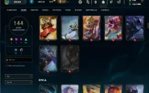 Esmeralda 3 com 150 Champs e 144 Skins + Ryze Triunfante