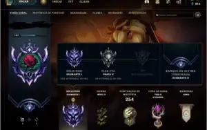 Conta lol diamante 1 21 skins