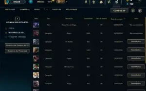 Ferro 2 com 21 Champs e 5 Skins