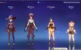 Conta Genshin Impact com 5* Mona, Rank de Aventura (AR) 9