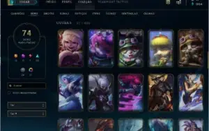 CONTA DE LOL 74 skins 98 champs