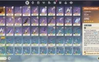 Ayaka+Klee+Itto+Qiqi+Keqing + 2 armas T5