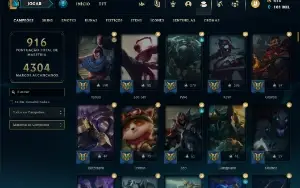 Conta League Of Legends 668Skins Todos Campeoes Lvl 928
