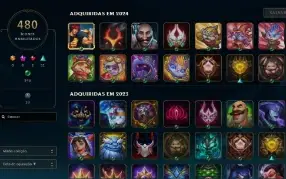 Conta Lol No Ouro Com 378 Skins , Com Valorant E Tft