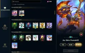 Conta Lol No Ouro Com 378 Skins , Com Valorant E Tft