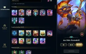 Conta Lol No Ouro Com 378 Skins , Com Valorant E Tft