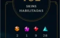 Conta Mestre Com quase 200 Skins