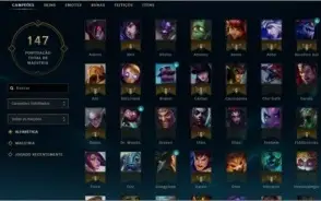 Conta LoL - 91 Camp, 59 Skins, recompensas e itens antigos