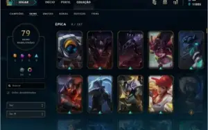 Conta Lol ,Platina 2, 79 Skins ,131 Campeões, Dj Sona.
