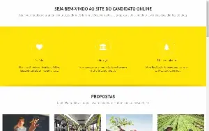 Site Candidato Político Online Responsivo