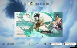 Genshin Impact AR 33 / Venti / 10.000 gemas e 73 credoto psm