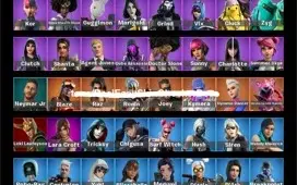 Conta de Fortnite a venda, com mais de 450 gastos.