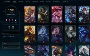 🔸 CONTA COM 16 SKINS PRESTÍGIOS E 92 SKINS NO ESPÓLIO 🔸