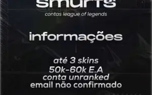 CONTA ACC SMURF LOL LEAGUE OF LEGENDS UNRAKED LEVEL 30