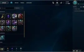CONTA LEAGUE OF LEGENDS / 75 SKINS / 90 CHAMPS / PLATINA