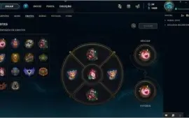 CONTA LEAGUE OF LEGENDS / 75 SKINS / 90 CHAMPS / PLATINA