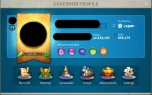 Rise of Kingdoms Account 14M CH25