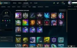 conta Gold 1, honra 3, lvl 88, com 19 skins