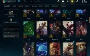 Conta unranked com Corki ovni e Kayle juiza