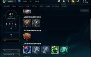Conta unranked com Corki ovni e Kayle juiza
