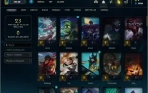 Conta unranked com Corki ovni e Kayle juiza