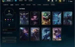 Conta unranked com Corki ovni e Kayle juiza