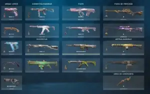 Conta valorant diamante 1 com varias skins