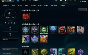 Conta PLATINA 4 - Win 77% - LOL (league of legends) ELOMOON