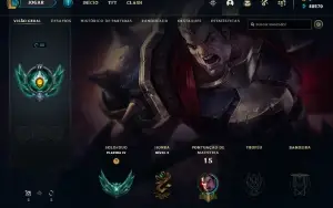 Conta PLATINA 4 - Win 77% - LOL (league of legends) ELOMOON