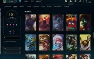 Conta LoL - Platina 1 - 129 champs  - 101 skins