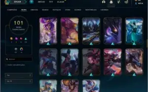 Conta LoL - Platina 1 - 129 champs  - 101 skins