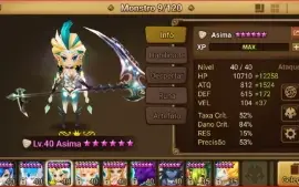 Conta iniciante Summoners War Light Hell Lady (Asima)