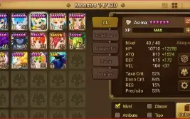Conta iniciante Summoners War Light Hell Lady (Asima)