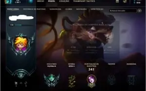 Conta LoL - Platina 3, Nvl 174 - 1 Champ p ficar Full.