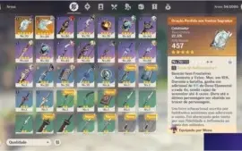 Conta diluc+mona+venti +2 armas 5 estrelas