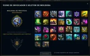 Conta lol, skins super raras 2010-2011, mmr alto