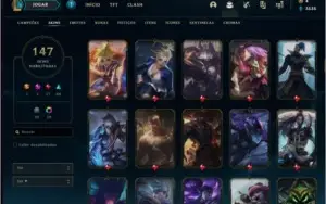 Conta de LOL Gold 4 com 147 skins