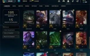 Conta Platina 2 com 41 Champs e 4 Skins + 11 Espolios